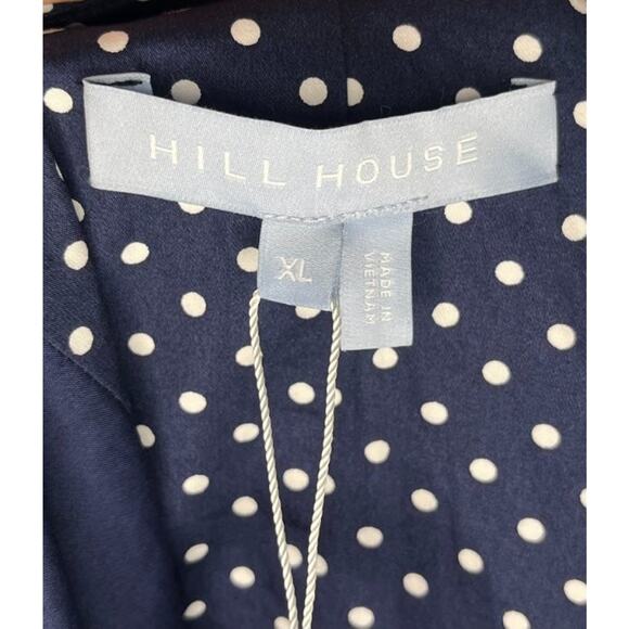 HILL HOUSE Sz XL Jacqueline Navy Polka Dot Dress NWT - Picture 3 of 11